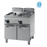 Friteuse sur coffre gaz avec tuyères traversant Cuve 2x13L Gamme 900