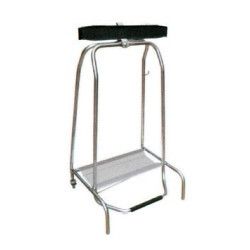 Poubelle Support à pincement livré monté Inox