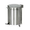 Poubelle Bacs à déchets  Inox couvercle à pédale 110L