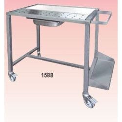 Chariot de dessouvidage avec plaque poly et support sac