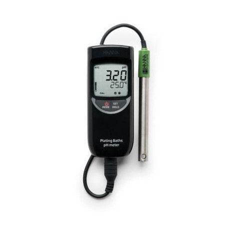 PH/°C-mètre compact étanche spécial traitement de surfaces