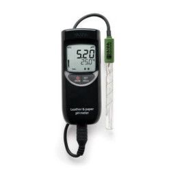 PH/°C-mètre compact étanche spécial papier et cuir