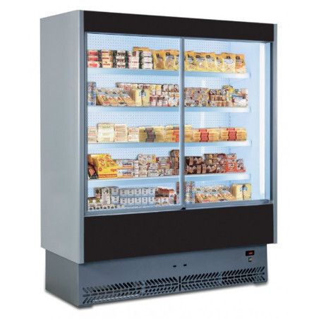 Vitrine murale tôle laquée GroupeLogé L1350 P810mm Surface Expo 2,6m²