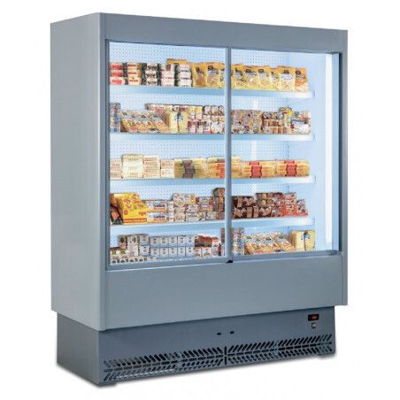 Vitrine murale tôle inox Groupe Logé L1600 P810mm Surface Expo 3,1m²