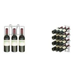Casier A Vin Chrome Visioplus 4 Niveaux 12 Bouteilles de 75cl