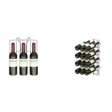 Casier A Vin Chrome Visioplus 4 Niveaux 12 Bouteilles de 75cl
