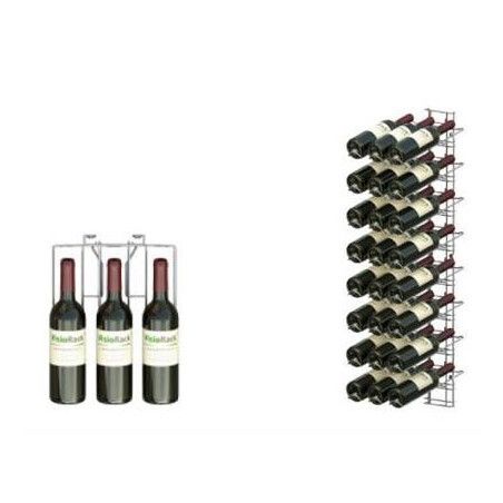 Casier A Vin Chrome Visioplus 8 Niveaux 24 Bouteilles de 75cl
