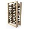 Casier A Vin En Bois + Niveaux Chromes 16 Niveaux NH3 48 Bouteilles