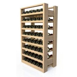 Casier A Vin En Bois + Niveaux En Bois 8 Niveaux 48 Bouteilles