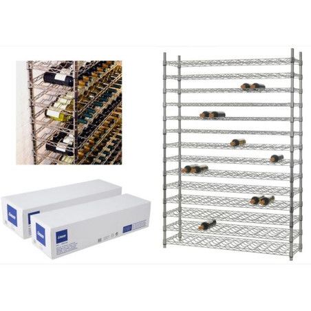 Colonne de stockage 14 niveaux 168 bouteilles