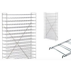 Rayon d'accolage 1200x300x1050 mm 10 niveaux 120 bouteilles