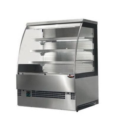 Vitrine murale réfrigérée Evoself Groupe logé Lg 1800mm Inox Rideau de nuit