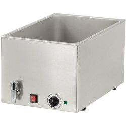 Bain-marie avec robinet de vidange GN 1/1 - 200 mm