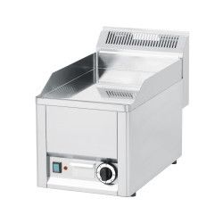 Plaque à snacker lisse en chrome 1 zone de cuisson 320x480 Puissance 3Kw