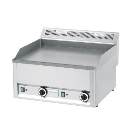 Plaque à snacker lisse en fonte 1 zone de cuisson 650x480 Puissance 6Kw