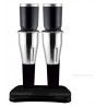 Shakers corps en alliage peint en noir et bol inox 1/ inox