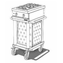 Table de cuisson gaz 2 feux mobile sans couvercle