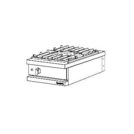 Table de cuisson gaz 1 feu sans couvercle à poser