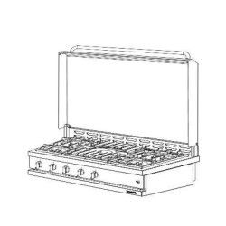 Table de cuisson gaz 5 feux avec couvercle à poser