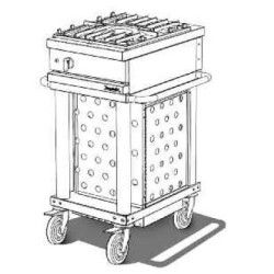 Grill gaz à pierre de lave mobile sans couvercle Petit modèle