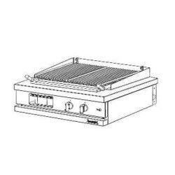 Grill gaz à pierres de lave sans couvercle à poser Grand modèle