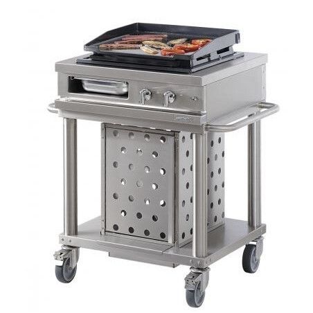 Plancha gaz mobile sans couvercle