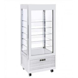 Vitrines 4 faces positives 742L Ventilé T+4 à +10°C Groupe logé R452A