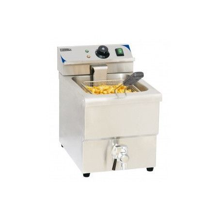 Friteuse électrique avec vanne de vidange 8 litres