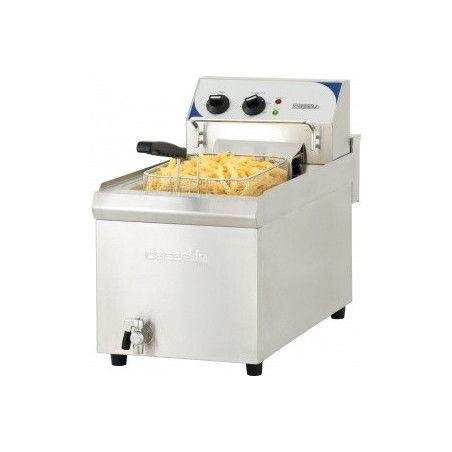 Friteuse électrique avec vanne de vidange 10 litres haut rendement
