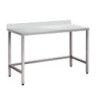 Table de découpe Adossée Dosseret 4 Pieds 1200x600mm