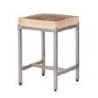 Table billot bois 500x500mm 4Pieds