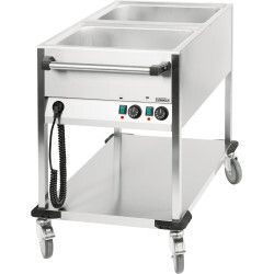 Chariot bain-marie à eau 2 x GN 1/1 Côté
