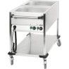 Chariot bain-marie à eau 2 x GN 1/1 Côté