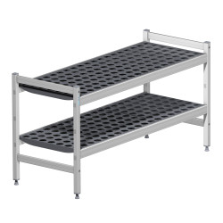 Banc 2 niveaux pour vestiaire