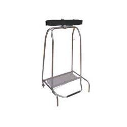 Poubelle Support à pincement livré non monté Inox