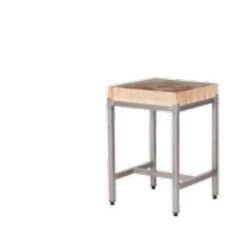 Table billot bois 600x600mm 4Pieds