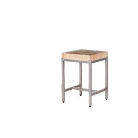 Table billot bois 600x600mm 4Pieds