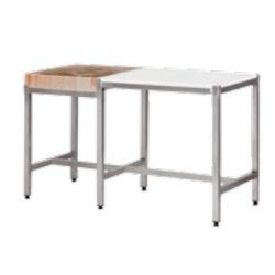 Table billot bois Droite Plaque Polyéthylène Gauche 1200x600mm 6Pieds