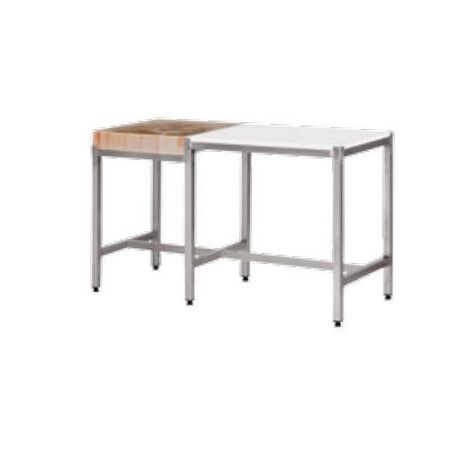 Table billot bois Gauche Plaque Polyéthylène Droite 1200x600mm 6Pieds