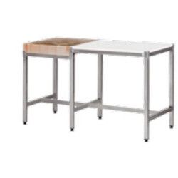 Table billot bois Gauche Plaque Polyéthylène Droite 1800x600mm 6Pieds