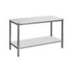Table de découpe Centrale Etagère basse 4 Pieds 1200x600mm