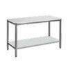 Table de découpe Centrale Etagère basse 4 Pieds 1400x600mm