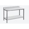 Table de découpe Adossée Dosseret Etagère 4 Pieds 1000x600mm