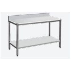 Table de découpe Adossée Dosseret Etagère 4 Pieds 1000x725mm