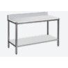 Table de découpe Adossée Dosseret Etagère 4 Pieds 1000x725mm
