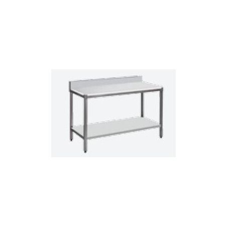 Table de découpe Adossée Dosseret Etagère 4 Pieds 1200x600mm