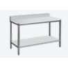 Table de découpe Adossée Dosseret Etagère 4 Pieds 1200x600mm