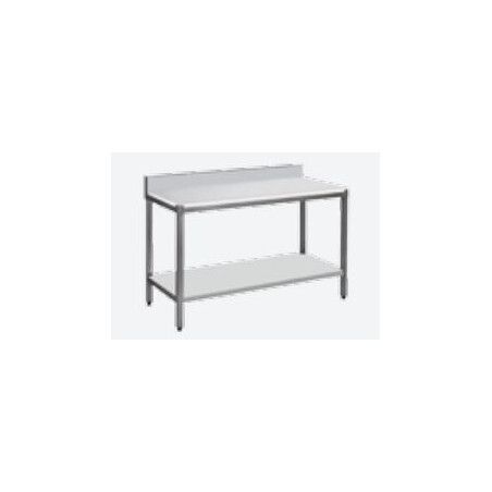 Table de découpe Adossée Dosseret Etagère 4 Pieds 1400x600mm