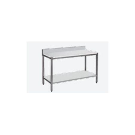 Table de découpe Adossée Dosseret Etagère 4 Pieds 1400x725mm