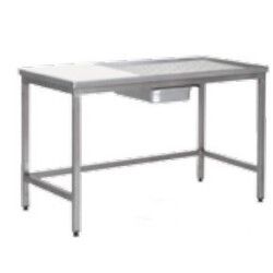 Table triperie et dessouvidage 1400 x 700mm Plaque 500x700x25mm